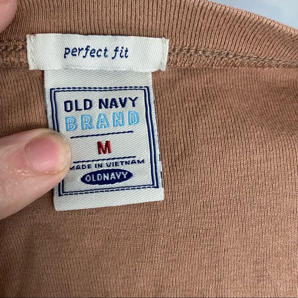 Old Navy Perfect Fit Tee Brown Size Medium - Picture 3 of 3